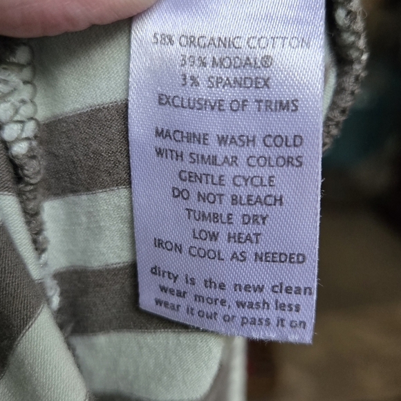 Toad&Co Green Striped Midi Skirt SzL - Picture 7 of 8